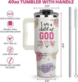 Mothers Day Gifts for Mom - Best Mom Ever Tumbler, Mommy Coffee Mug, Mama Tumblers, Momma Gift Ideas, Funny Birthday Present for Her, Mom Cup, Cute Mother Day Gift Tumbler with Handle 40Oz