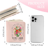 Credit Card Holder Wallet for Women, Christian Wallet for Women, Aesthetic Flowers Card Holder Purse, Birthday Christmas Graduation Gifts for Women, Christian Purse