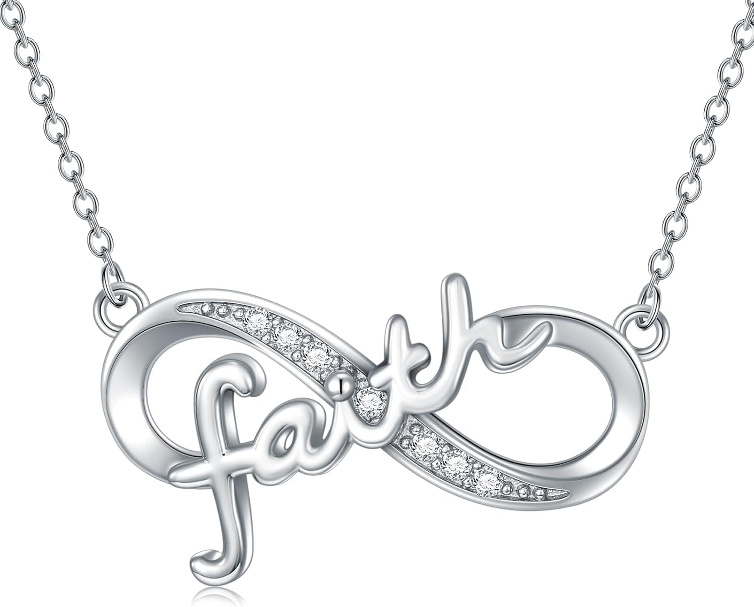 Dog/Paw Print/Infinity Necklace for Women 925 Sterling Silver Heart Dogs Pendant Necklaces Jewelry Christmas Birthday Gifts for Dog Lovers Friends