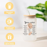 Christian Gifts for Women, Religious Gifts, Inspirational Gift for Women Birthday Unique Catholic Gifts Set Bible Accessories Faith Based Gift Glass Cup