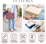 Bible Cover Case for Women - Minimalist Design Debossed Bible Case, Large Bible Covers for Women – Bible Accessories (Beigegold)