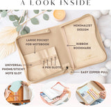 Bible Cover Case for Women - Minimalist Design Debossed Bible Case, Large Bible Covers for Women – Bible Accessories (Beigegold)
