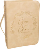 Bible Cover Case for Women - Minimalist Design Debossed Bible Case, Large Bible Covers for Women – Bible Accessories (Beigegold)