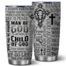 Christian Man Of God-Gray-white