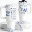 Christian Gifts for Mom, Mom Gift Tumbler with Handle 40Oz, Christian Religious Moms Gifts, Birthday Gift for Moms, Stepmom, Mommy to Be from Daughter, Son or Family, Present for Women Faith